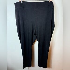Old Navy‎ Ribbed Lounge Pants Pull-On Size 4X Excellent Black Comfort Loungewear